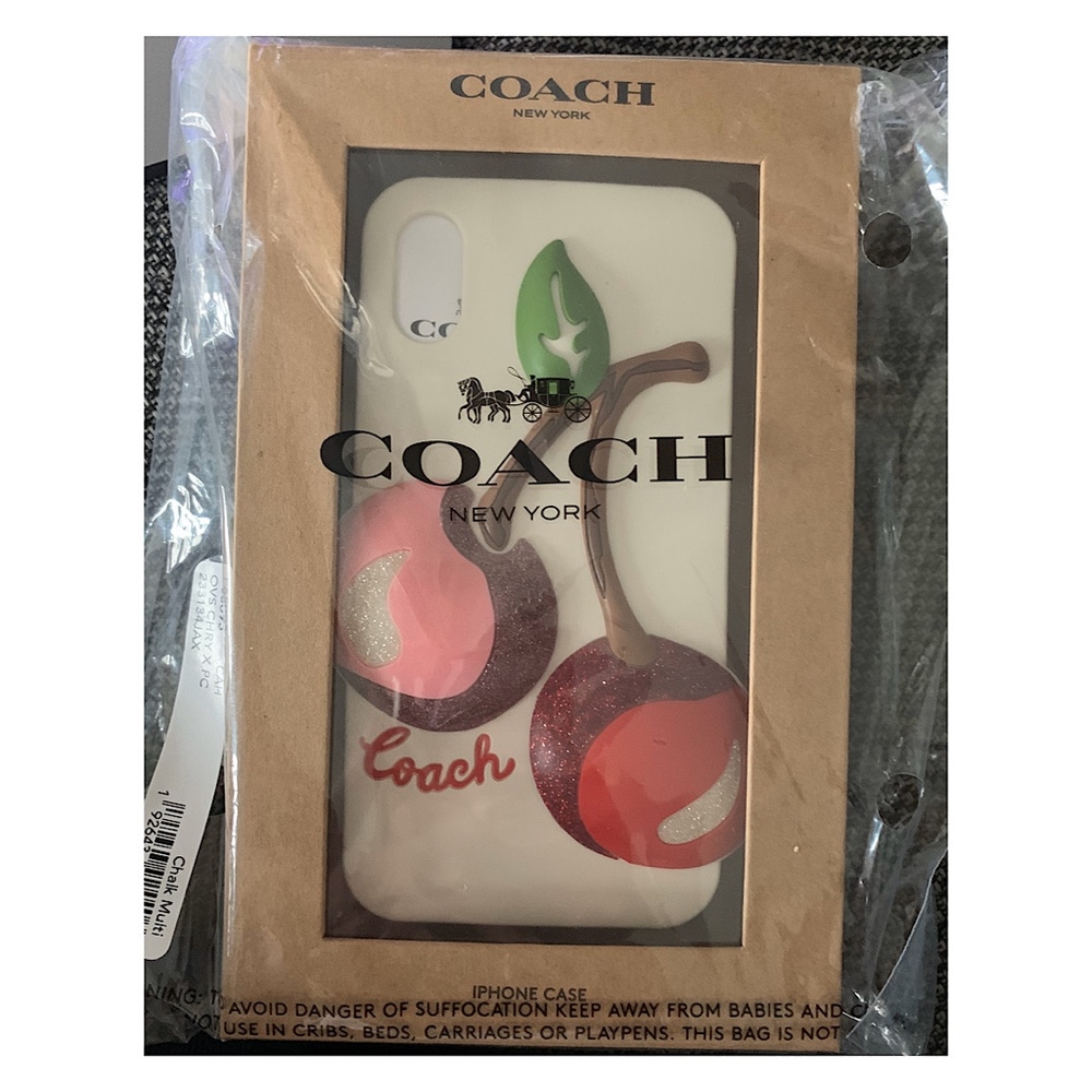Coach iPhone X/Xs Case w/Oversized Cherries - Picture 2 of 2